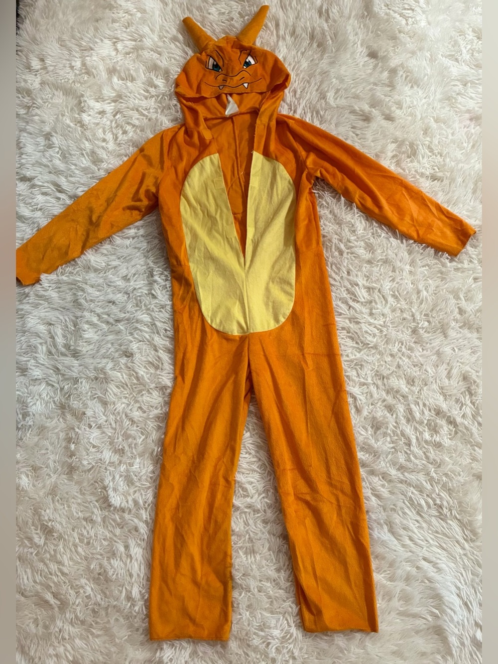 Pokémon Charizard Dragon Child One Piece Halloween Costume Small 4-6 NO WINGS